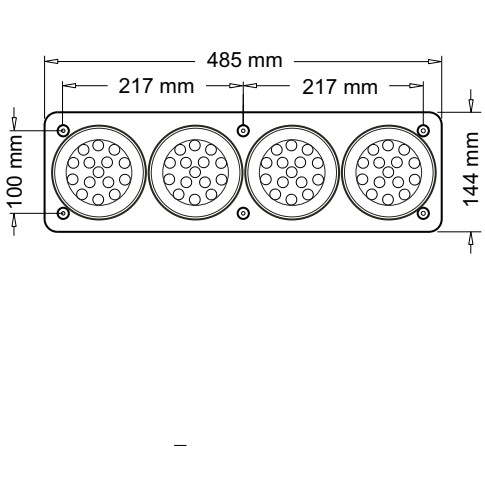 FARO TRASERO LED BAIML 3300 MT-4 BIVOLTAJE